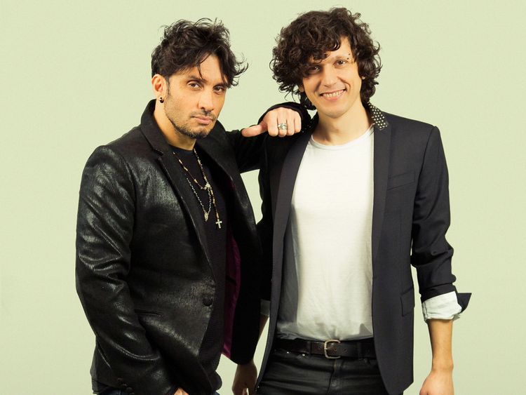  Ermal Meta et Fabrizio Moro chantant pour l'Italie cette année. Pic: Paolo De Francesco 