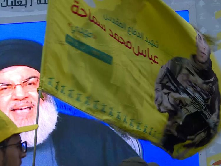 Le dirigeant du Hezbollah Hassan Nasrallah s'est adressé à des partisans de la vallée de la Bekaa via un lien vidéo