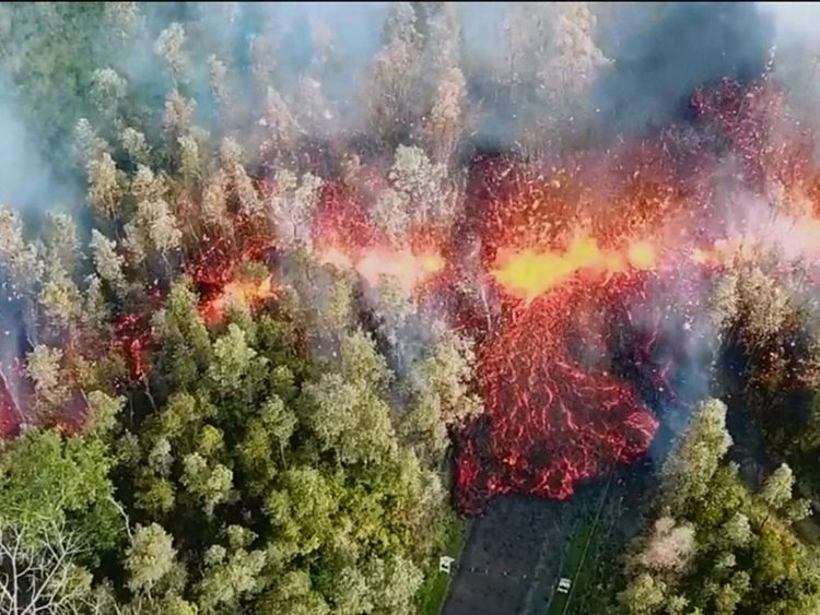  Volcano éclate à Hawaii 