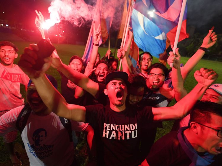  Les partisans de Mahathir Mohamad 