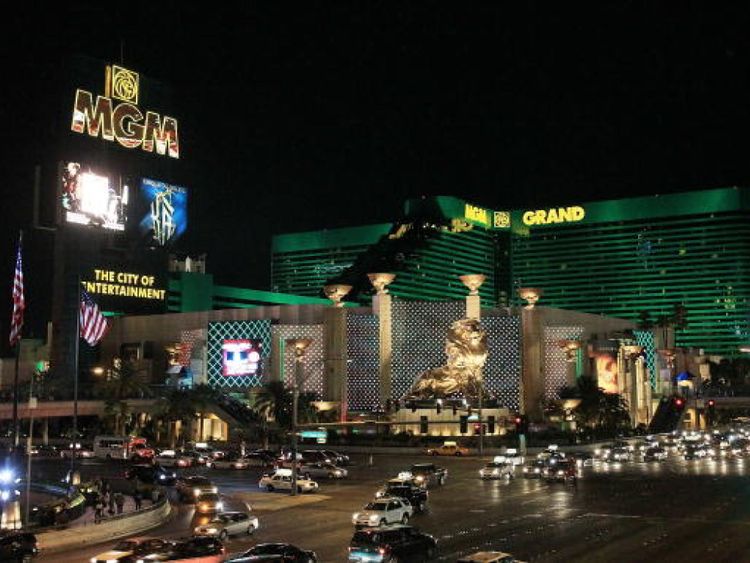 . la performance à l'hôtel MGM Grand 
