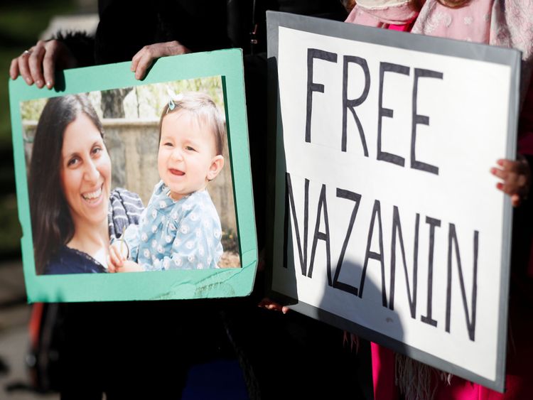  Une manifestation à Londres en faveur de Nazanin Zaghari-Ratcliffe 