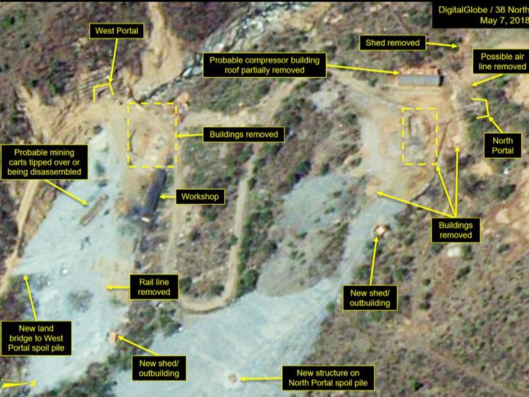  Site d'essais nucléaires Punggye-ri le 7 mai (1) 