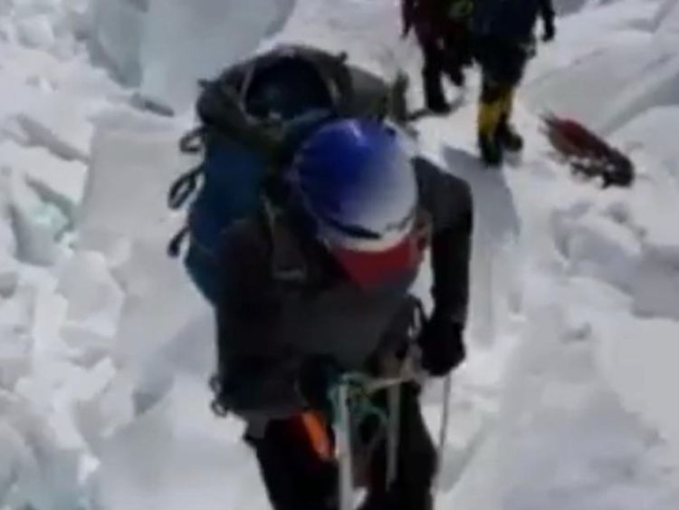  Une vidéo a été publiée le montrant sur le dernier tronçon 