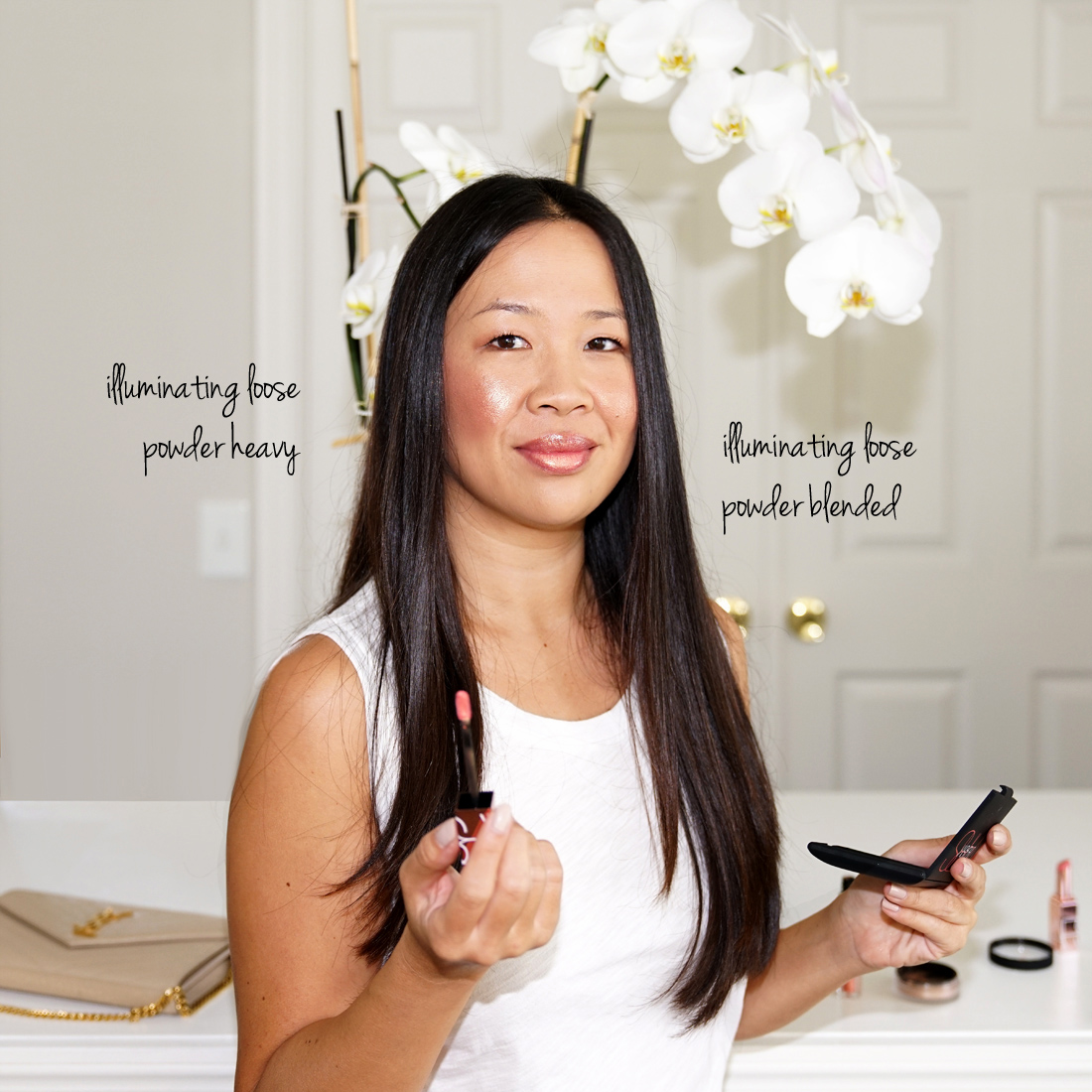  Nars Orgasme Poudre Libre Illuminante et Vernis à Lèvres en Vinyl 