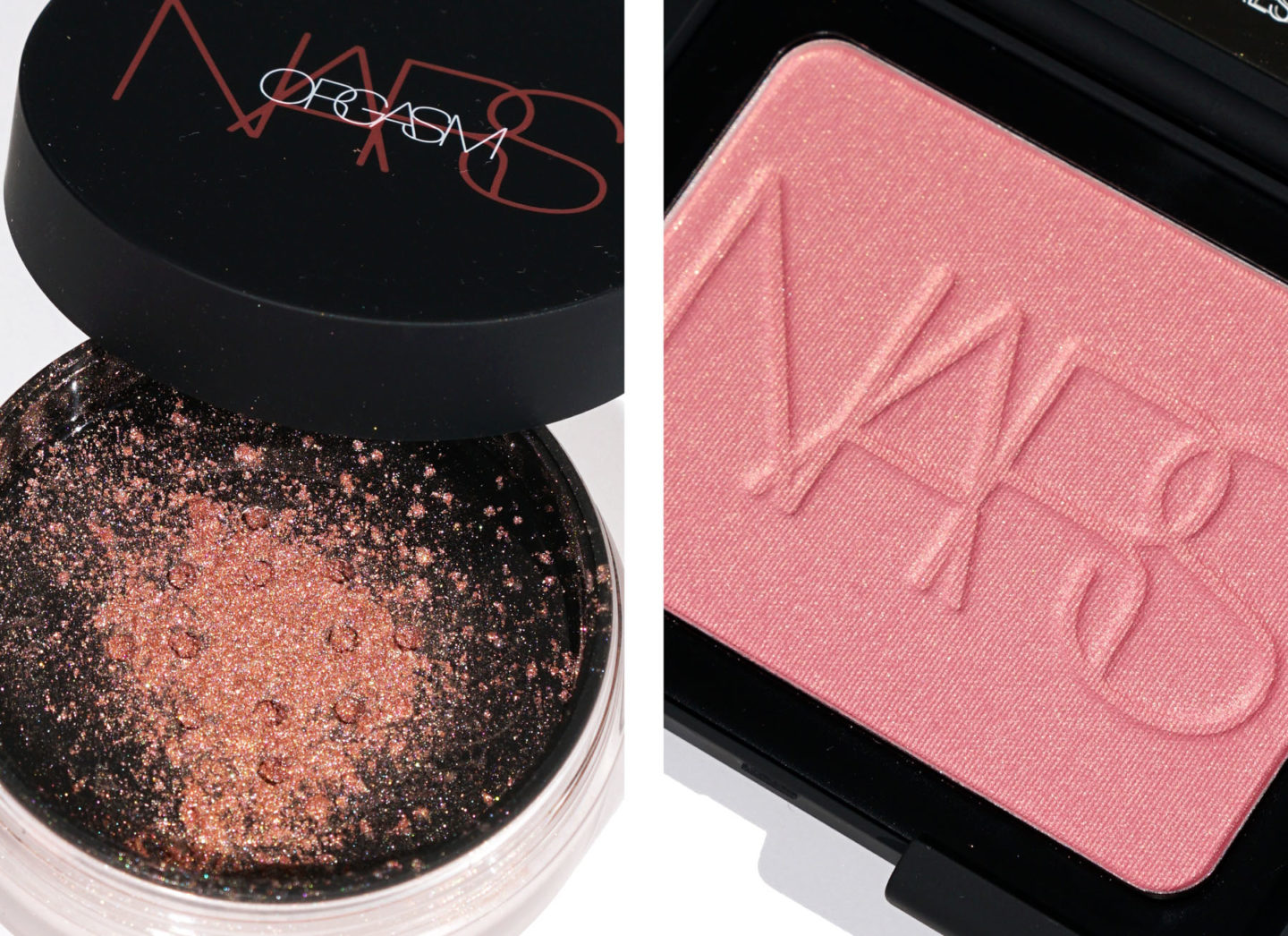  Nars Orgasme Poudre Libre Illuminante et Gros Blush Gros Plans 