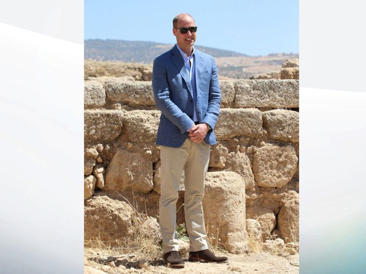 Prince William à l'endroit sa femme a été représentée comme un enfant