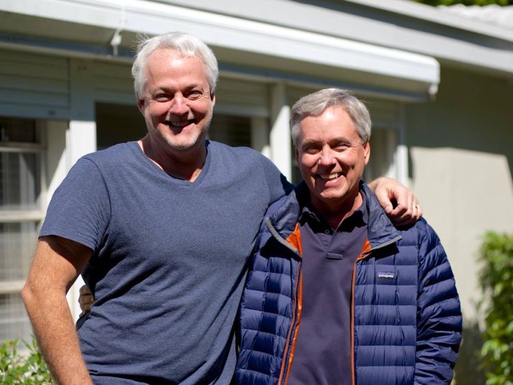 Rob Hiaasen (à gauche) et Carl. Pic: Facebook