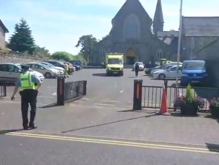 L'accident s'est produit à l'extérieur d'une église. Pic: TheJournal.ie
