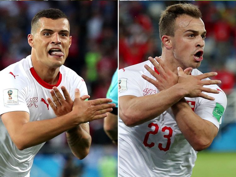 Granit Xhaka et Xherdan Shaqiri