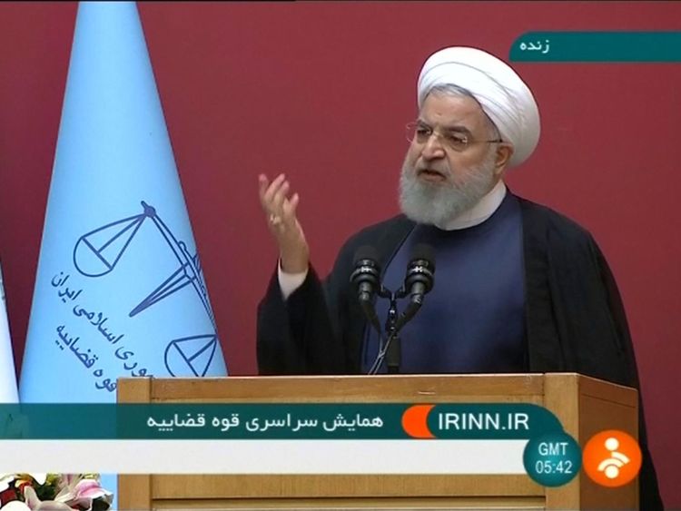 Le président Rouhani a déclaré que l'Iran était confronté à une guerre économique. avec les États-Unis