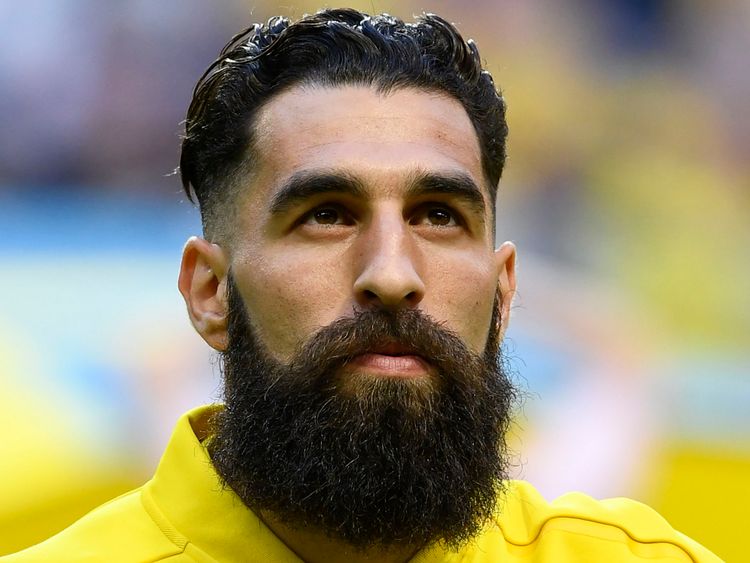 Le milieu de terrain de la Suède, Jimmy Durmaz, est photographié avant le match amical international Suède / Danemark à Solna, en Suède, le 2 juin 2018. (Crédit photo: Jonathan NACKSTRAND / AFP) (Crédit photo: JONATHAN NACKSTRAND / AFP / Getty Images )