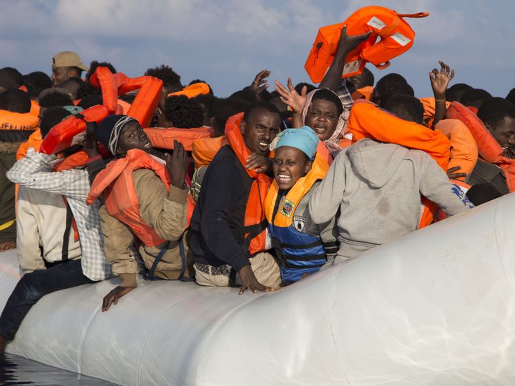 Les migrants sauvés en Méditerranée 