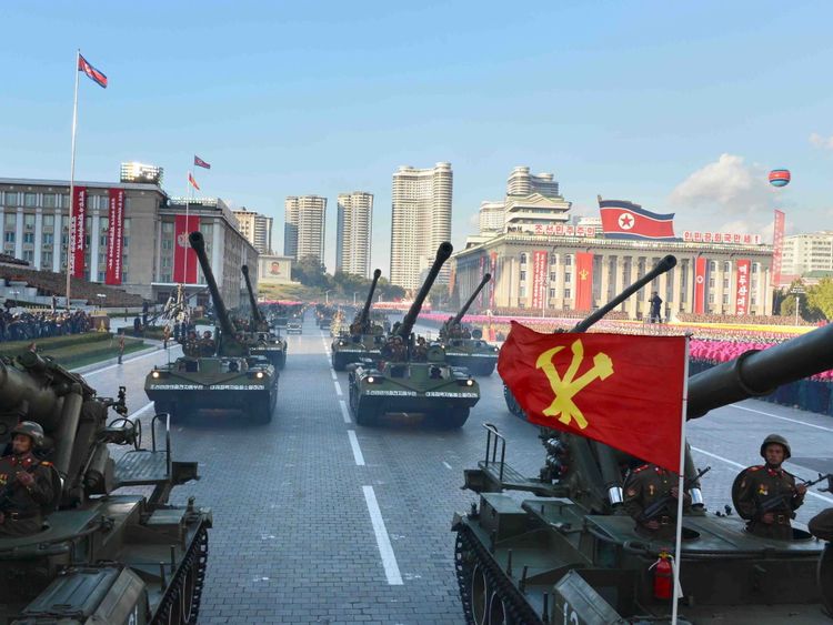  Les défilés militaires sont monnaie courante en Corée du Nord 