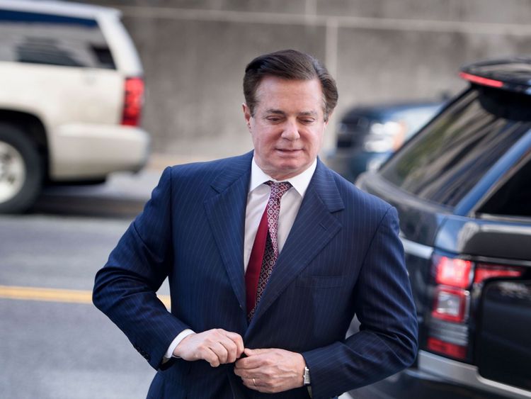  Paul Manafort arrive pour son audience le 15 juin 