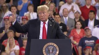 Le président Trump au rassemblement au Minnesota