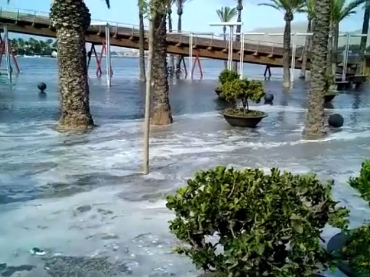 Mini tsunami à Majorque. Pic: Virales à Majorque