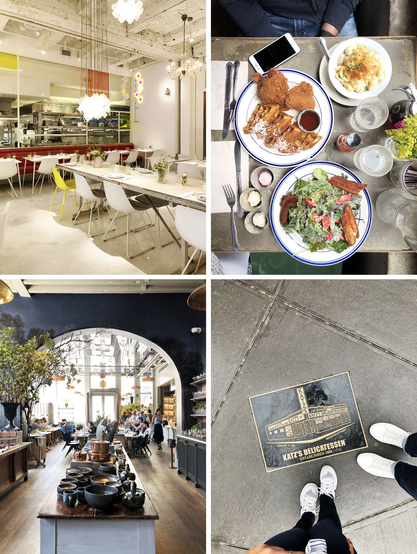 NYC Mange: ABCV, Sweet Chick, La Mercerie, Katz Deli 