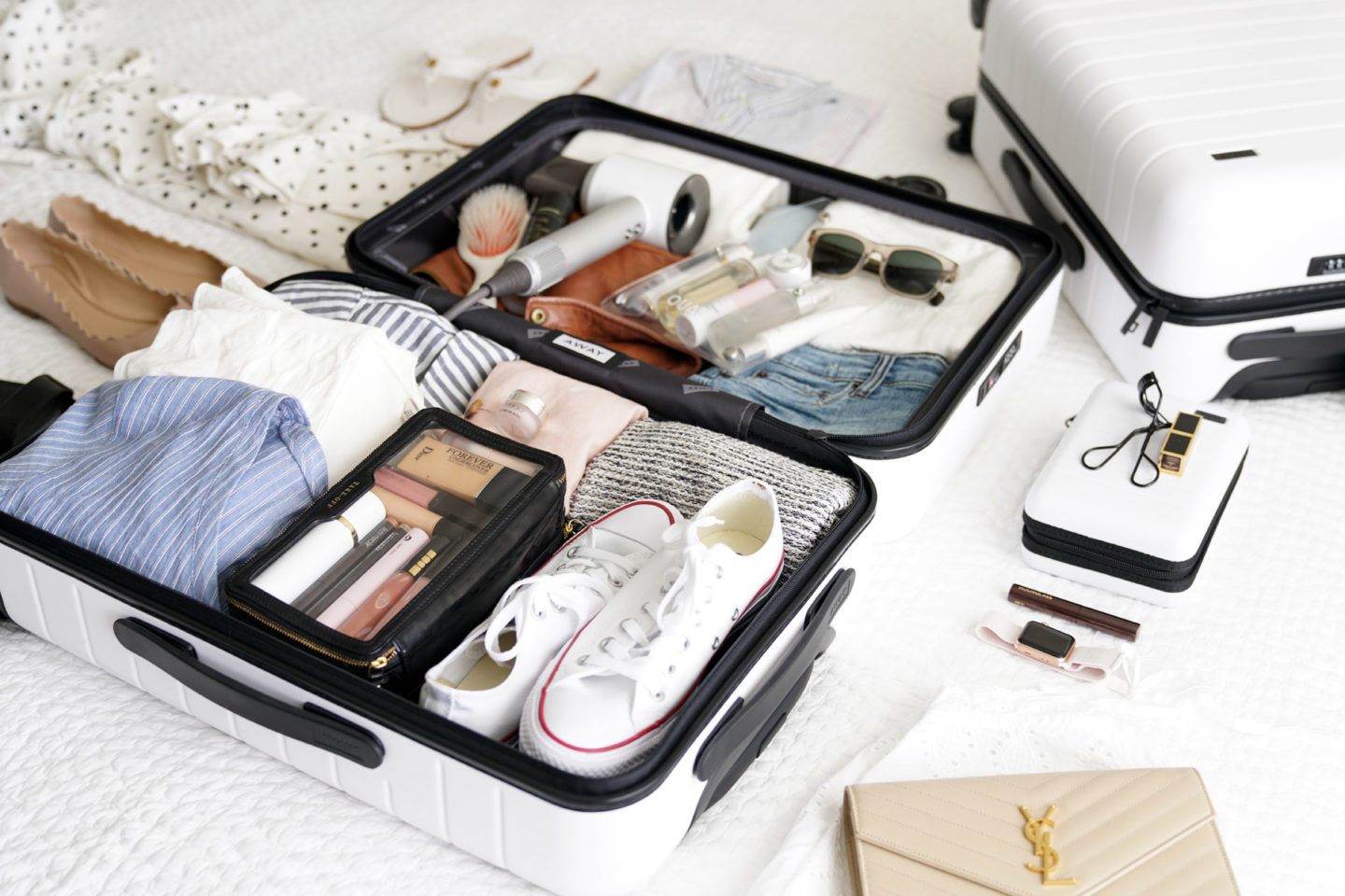 Away Bigger Carry-On emballage pour une semaine à New York | Le livre de beauté