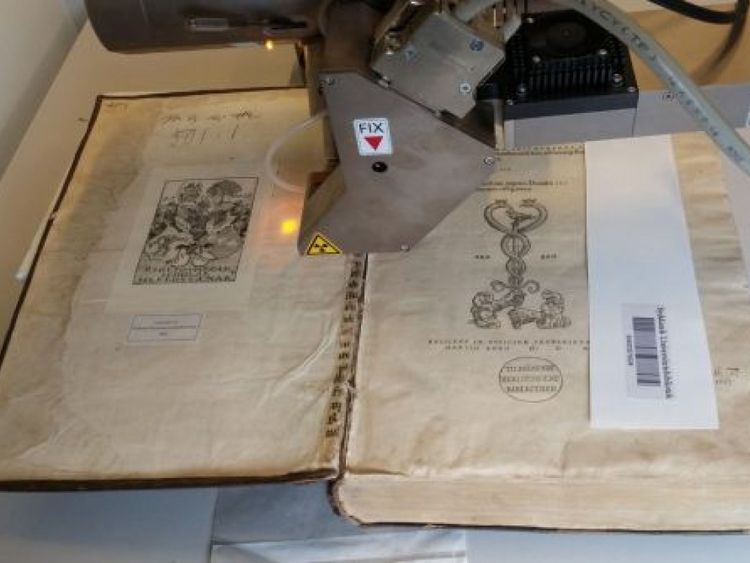 Les volumes ont été soumis à une analyse aux rayons X. Pic: Université du Danemark du Sud