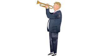 Donald Trump n'a aucun problème à souffler sa propre trompette