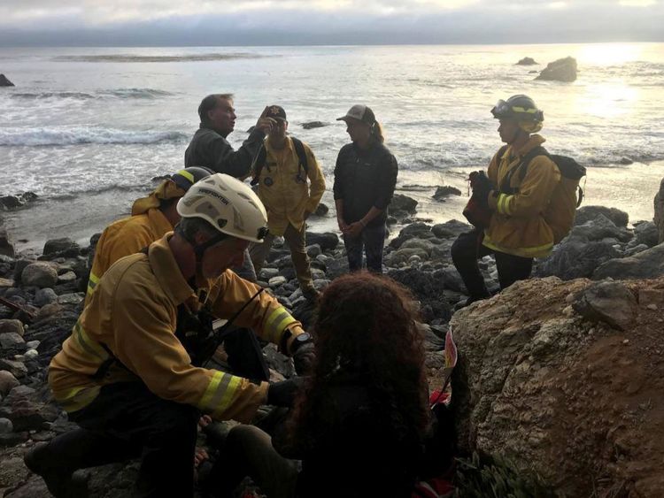 Angela Hernandez a été trouvée au pied d'une falaise par des randonneurs