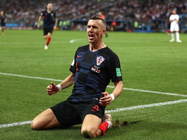 Ivan Perisic de Croatie célèbre la notation 