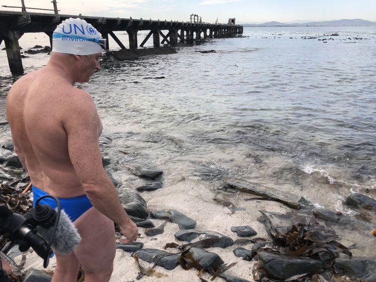 La formation a impliqué plusieurs heures de baignade en eau froide chaque jour