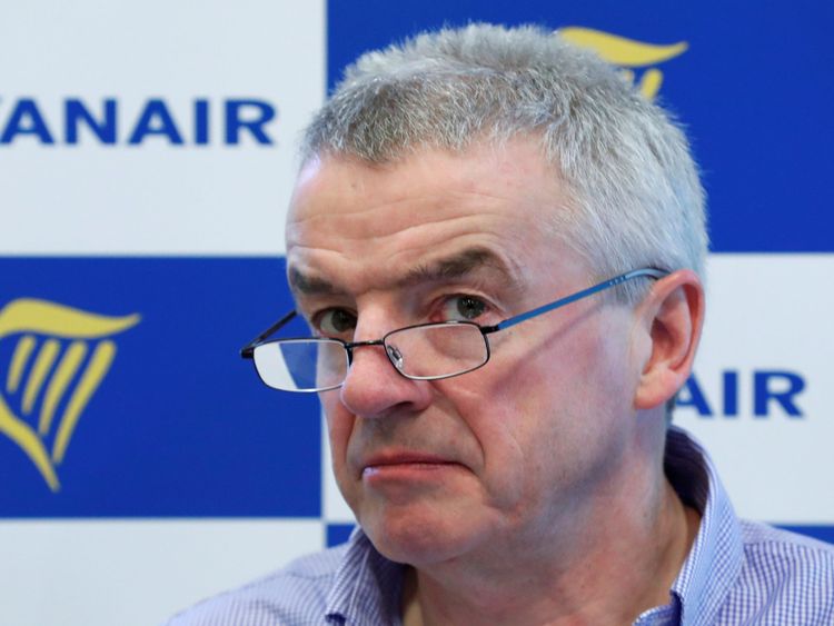Le PDG de Ryanair, Michael O & # 39; Leary 