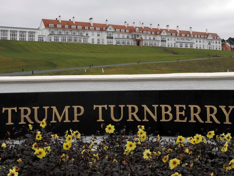 L'hôtel Trump's Turnberry de Donald's, sur la côte de l'Ayrshire