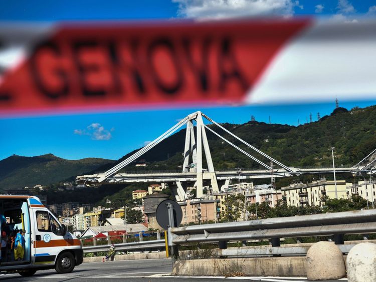 Pont Morandi effondré à Gênes