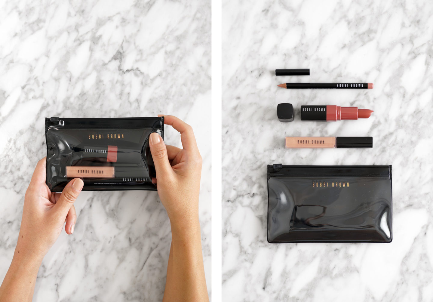 Bobbi Brown Beige Crayon À Lèvres, Bare Crushed Lip Color et Sandy Beige Lip Swatches