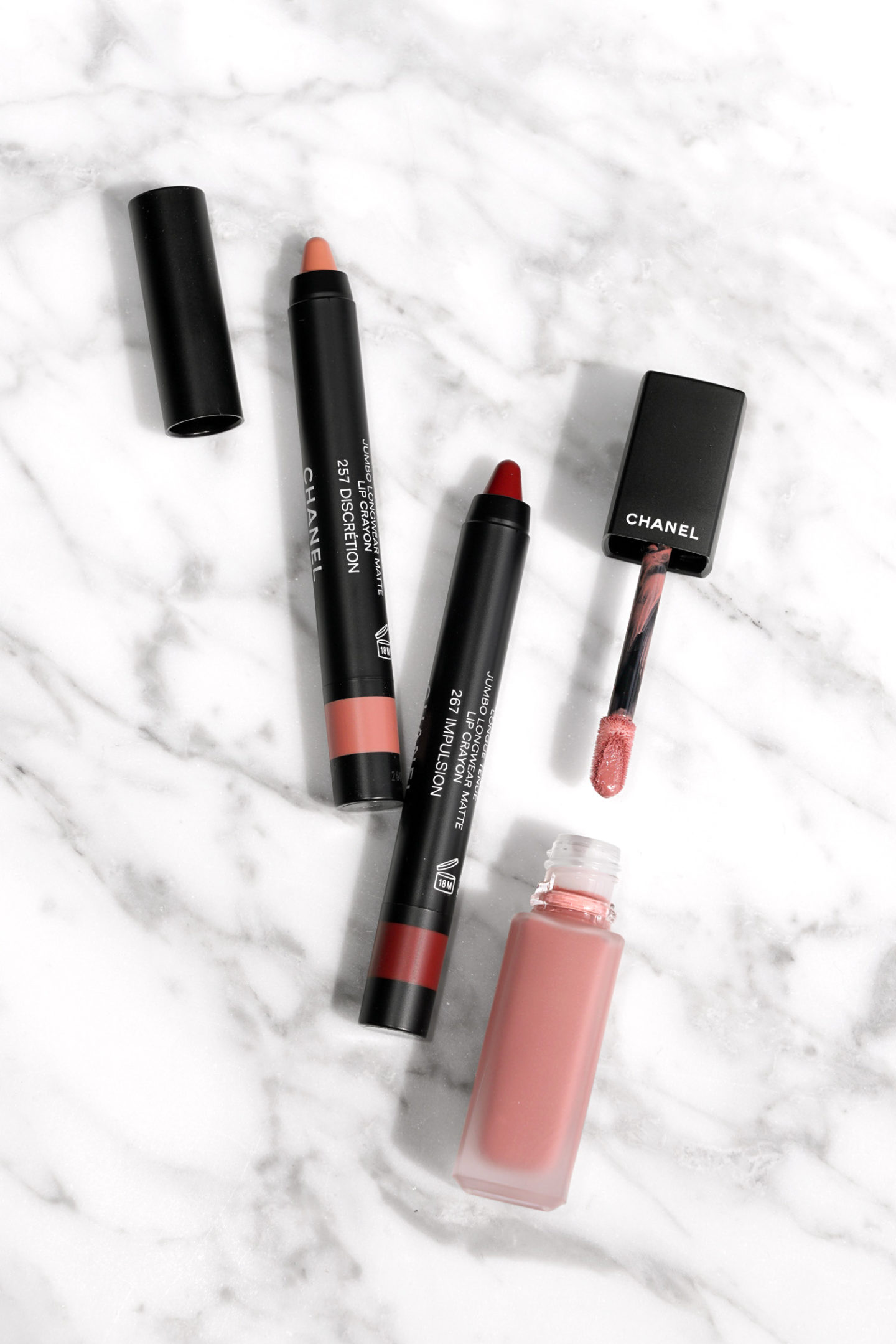Crayons à Lèvres Mat Matel Chanel et Encre Rouge Allure Chanel