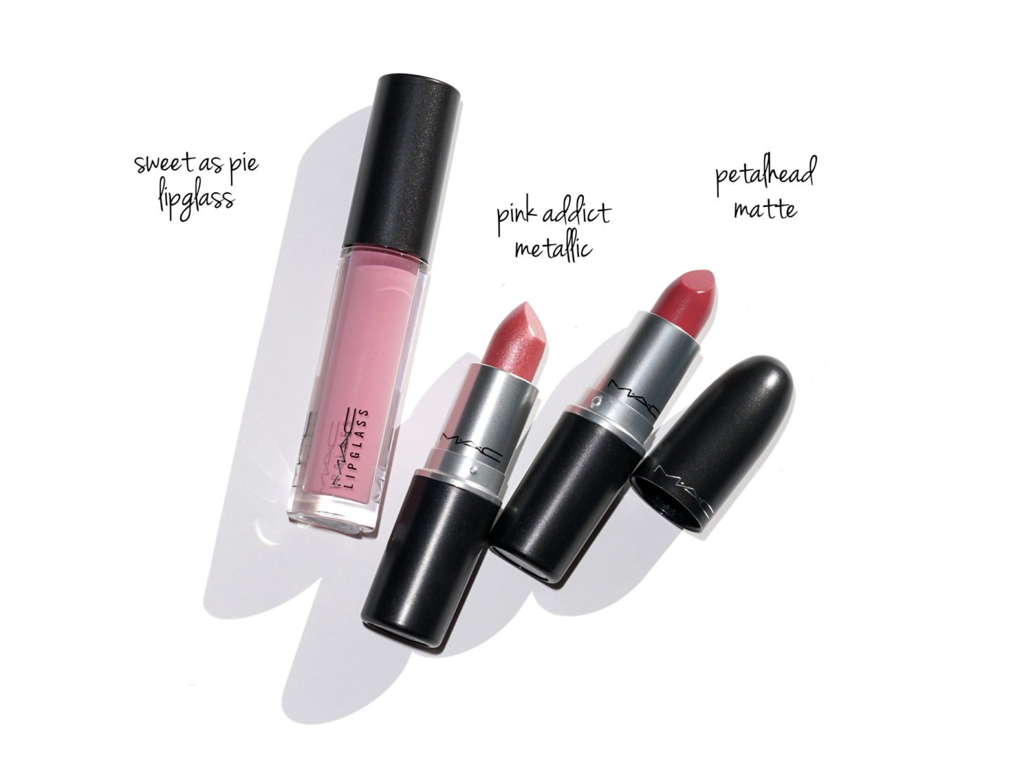 MAC Lip Trio Rose Nordstrom: Sweet as Pie, Pink Addict, critique de Petalhead
