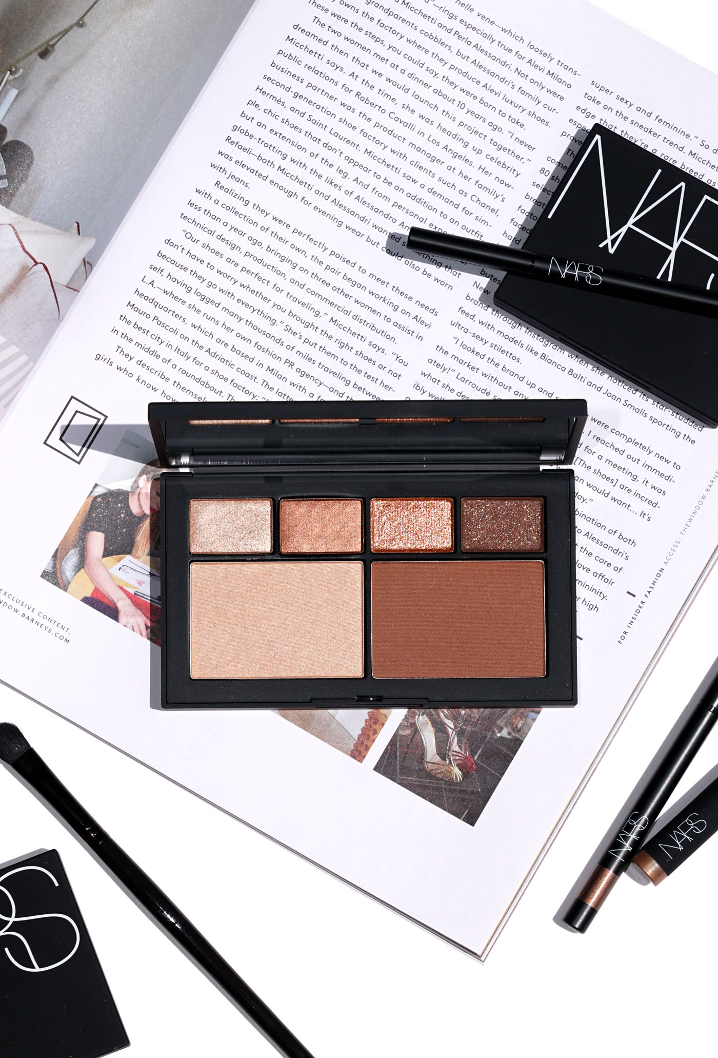 Revue de la palette des yeux et des joues blonds atomiques NARS | Le livre de beauté