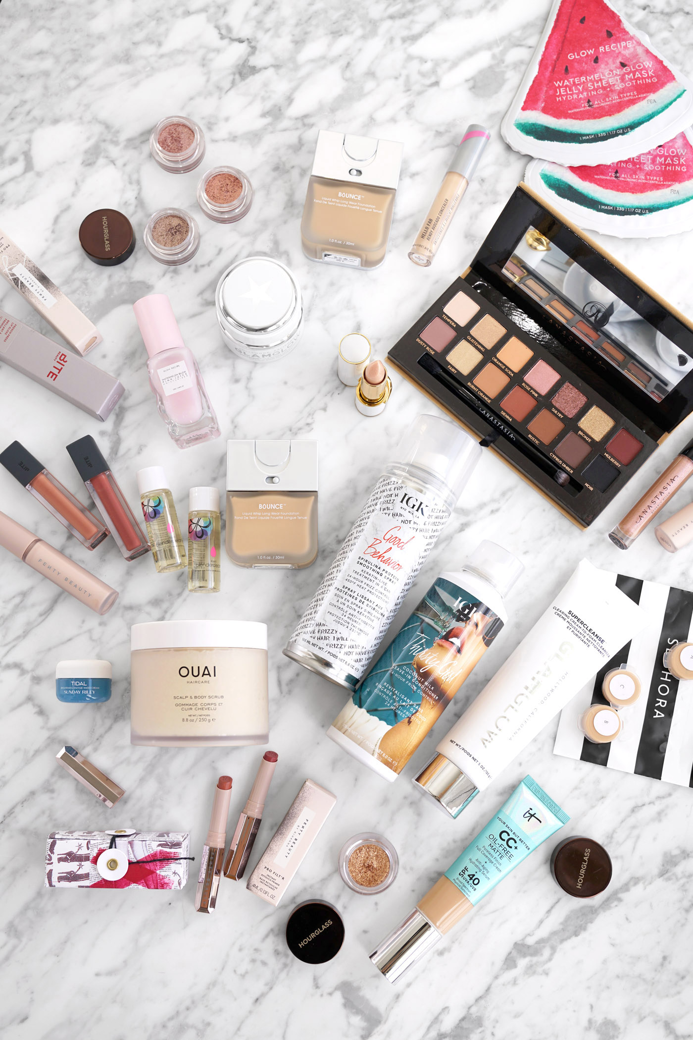 Sephora Haul Picks Recette Glow, IGK, Fenty Beauty, Glamglow | Le livre de beauté