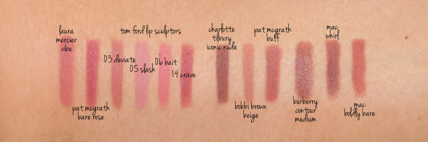 Laura Mercier, Charlotte Tilbury, Pat McGrath, Tom Ford et MAC