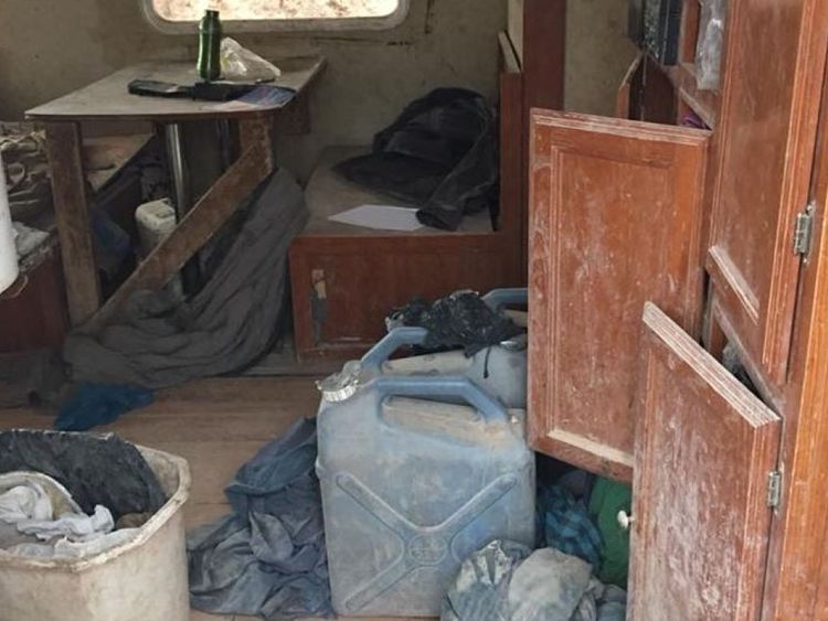 Le complexe d'Amalia, au Nouveau-Mexique, où les enfants ont été retrouvés. Photo: Shérif du comté de Taos