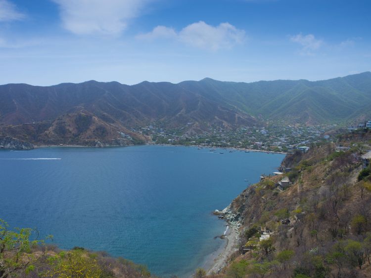 Taganga Bay Santa Marta Colombie - Image Libre de Droits