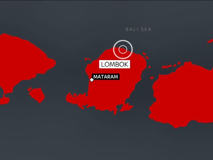 Le séisme a frappé la côte de l'île de Lombok