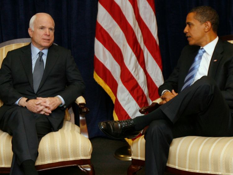 M. McCain a perdu face à Barack Obama lors des élections américaines de 2008