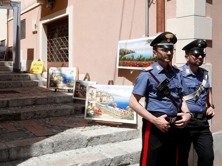 Carabinieri en Sicile