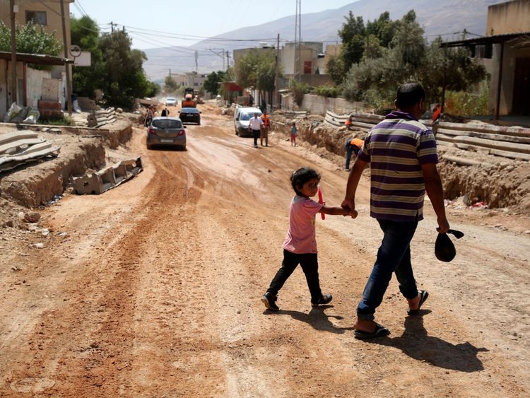 Rénovations effectuées après une subvention de l'USAID dans le village d'Al Badhan, au nord de Naplouse