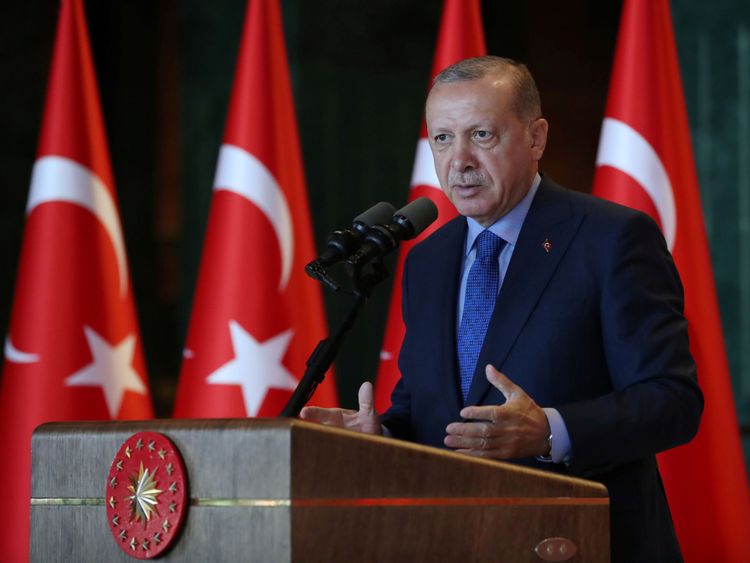 Le président turc Recep Tayyip Erdogan