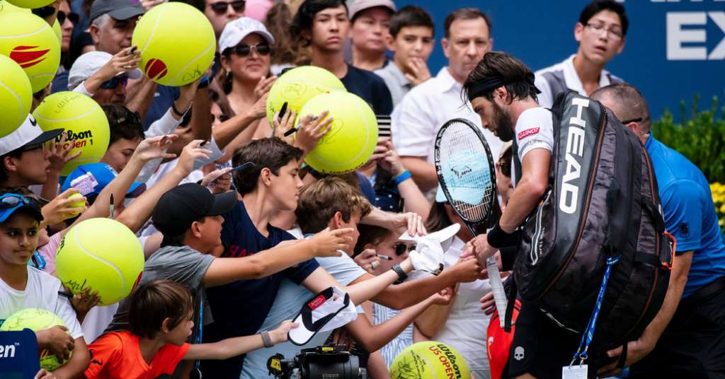 Nikoloz Basilashvili tombe à Nadal mais donne quelque chose aux Géorgiens