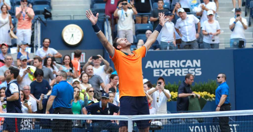 Del Potro Beats Isner retourne aux demi-finales américaines
