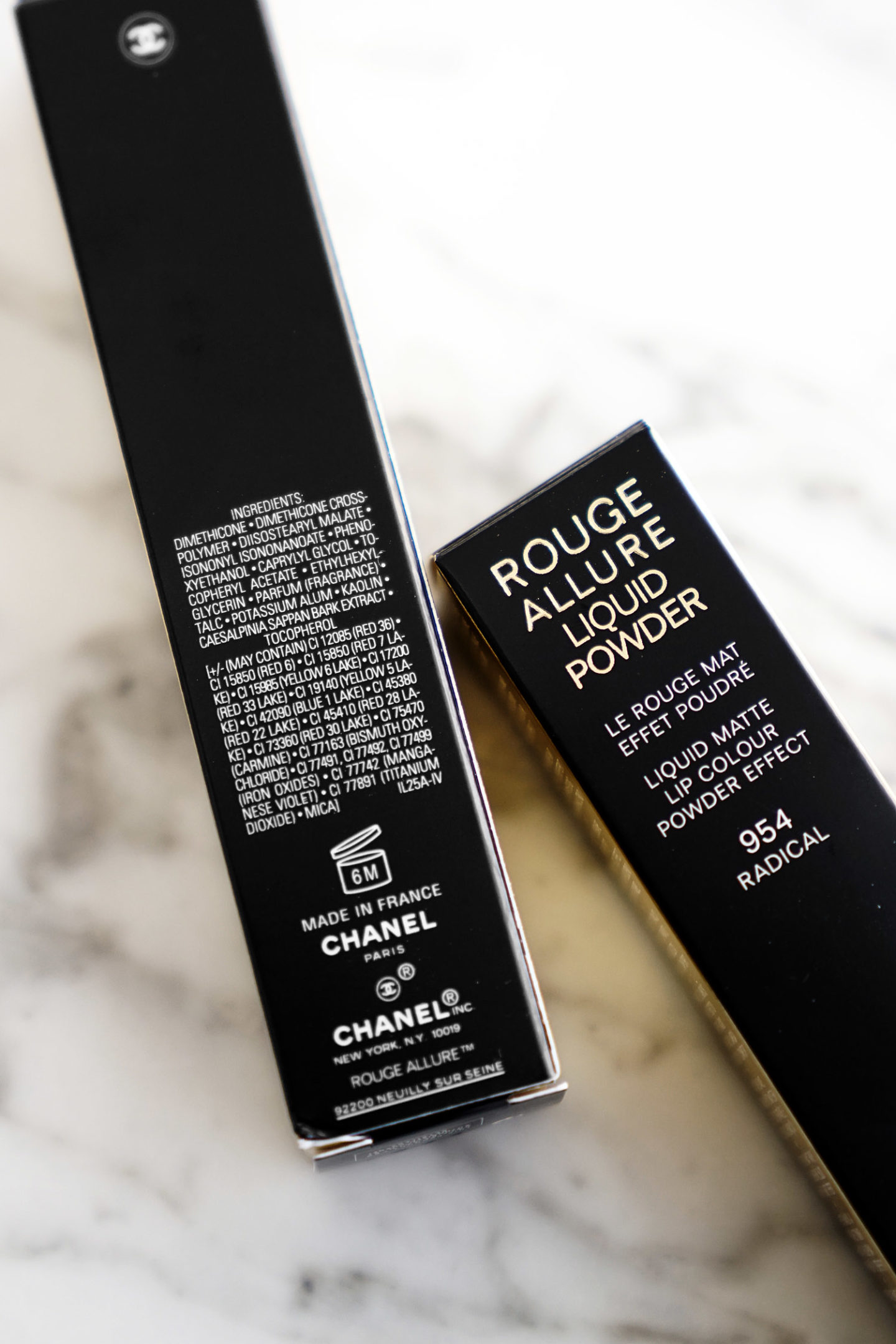 Ingrédients Chanel Rouge Allure Liquid Powder