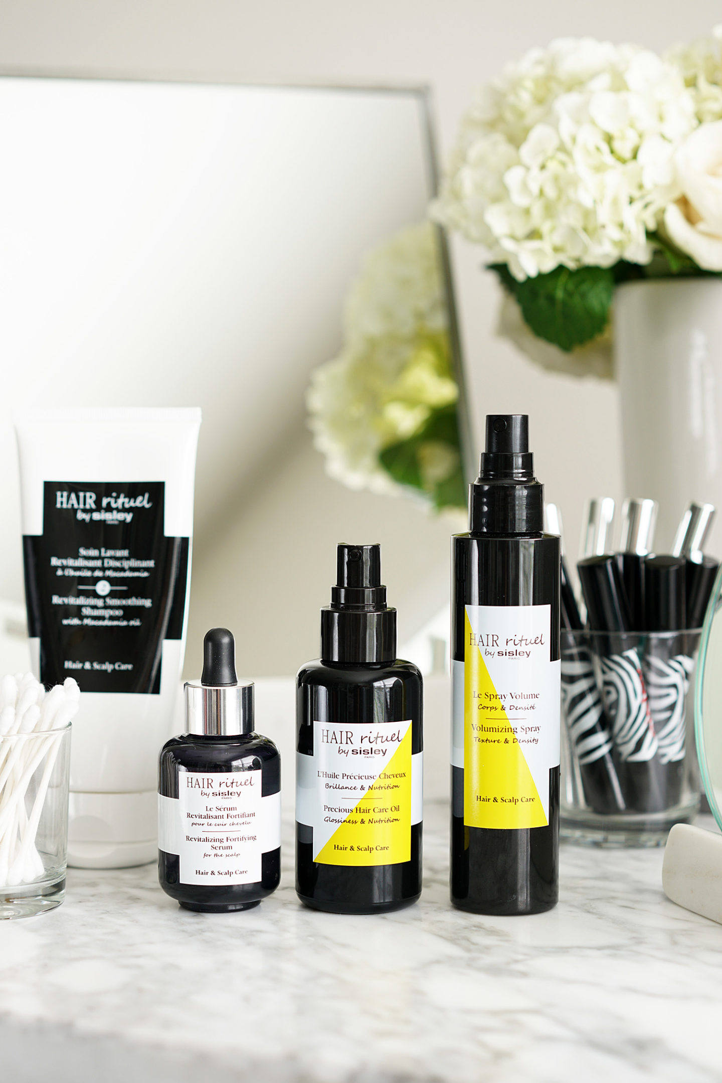Hair Rituel by Sisley-Paris, Sérum pour le cuir chevelu, Huile capillaire et Spray volume