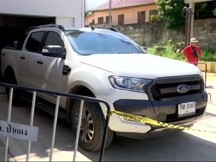 Le pick-up appartenant à Alan Hogg 