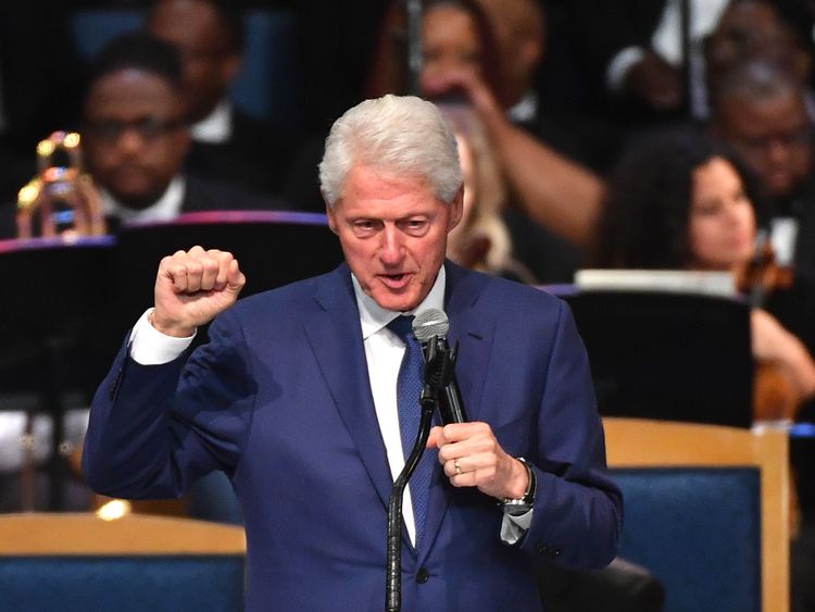 Bill Clinton s'est décrit comme une groupie pour Aretha Franklin